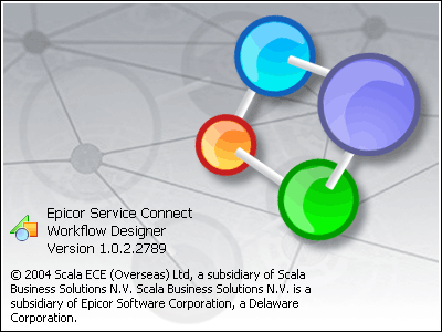 Сплеш-заставка Epicor Service Connect Workflow Designer Сплеш-заставка Epicor Service Connect Workflow Designer