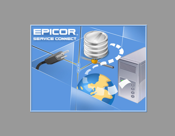 Заставка к программе "Epicor Service Connect "